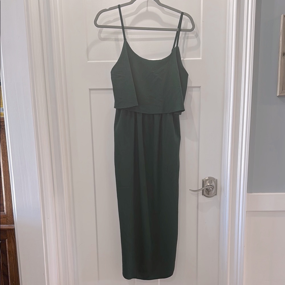 Yidarton Elegant Green Sleeveless Dress Size Large